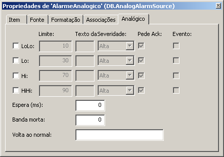 Alarme Analógico Alarme Analógico