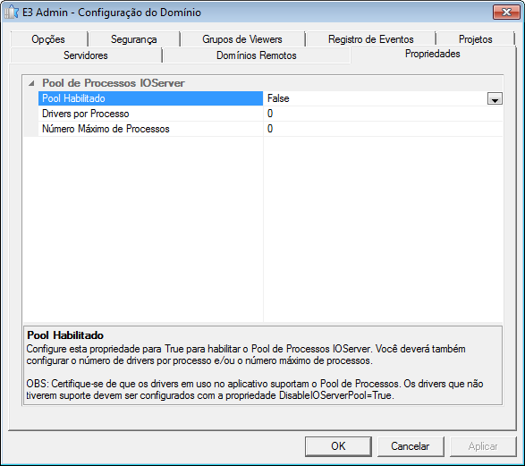 Pool de Processos IOServer Pool de Processos IOServer