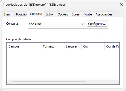 Configurar a Consulta Configurar a Consulta