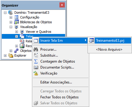 Inserir Tela Inserir Tela