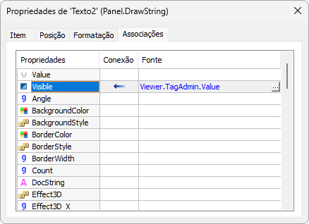 Propriedade Visible Propriedade Visible