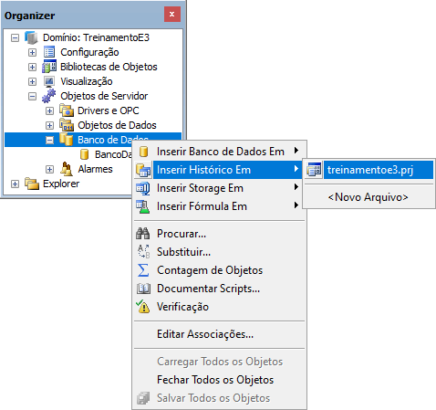 Opção de adicionar um Histórico ao projeto Opção de adicionar um Histórico ao projeto