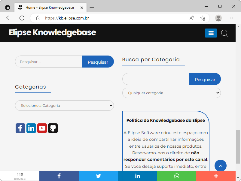 Pesquisa no KB Pesquisa no KB