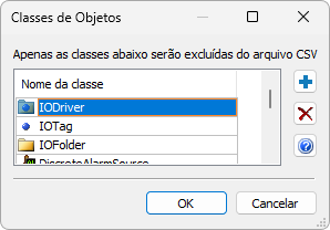 Janela Classes de Objetos