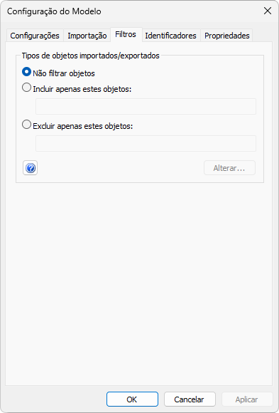 Aba Filtros