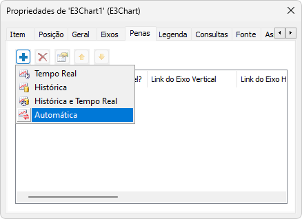 Opção de adicionar uma Pena Automática
