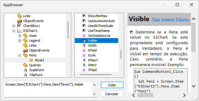 Propriedade Visible da Pena