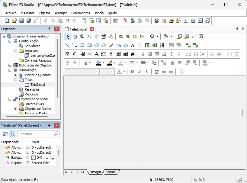 Aplicação no Elipse E3 Studio