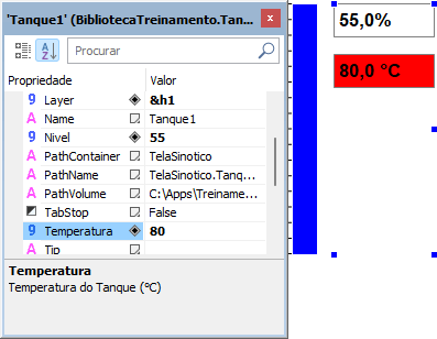 Propriedades do Tanque