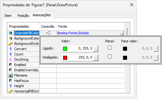 Propriedade OverrideFillColor