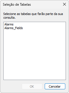 Seleção de tabelas Seleção de tabelas