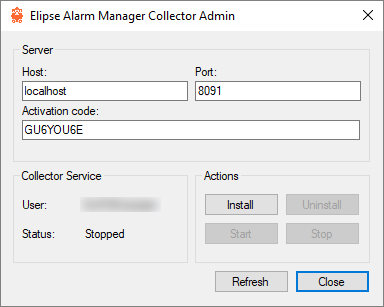 Elipse Alarm Manager Collector Admin
