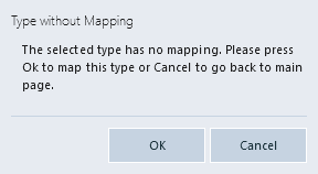 Mensagem de erro no mapeamento