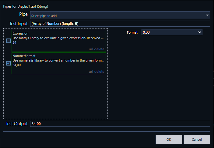 Pipes Expression e NumberFormat