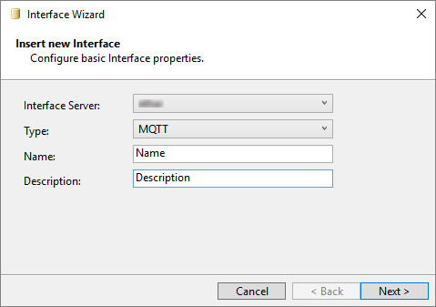 Seleção do tipo de Interface Seleção do tipo de Interface