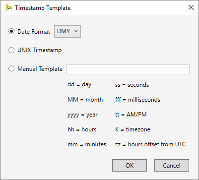 Janela Timestamp Template Janela Timestamp Template