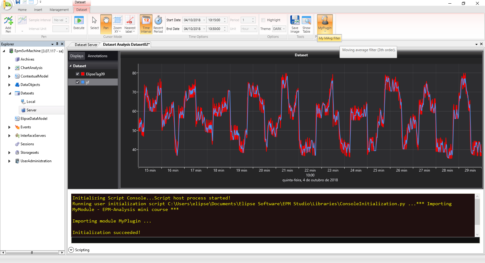 Plugin My MAvg filter Plugin My MAvg filter
