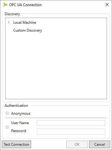 Janela de conexão Janela de conexão