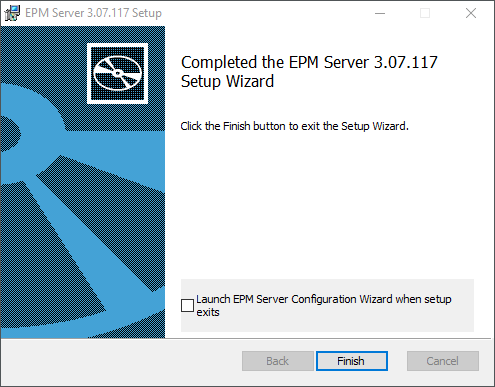 Assistente completado com sucesso Assistente completado com sucesso