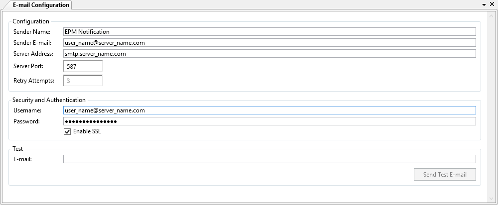 Aba E-mail Configuration Aba E-mail Configuration