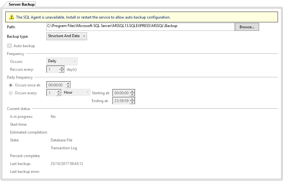 Aba Server Backup