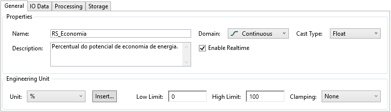 Configuração do Tag RS_Economia