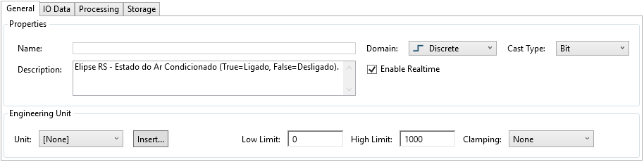 Configuração dos Tags SwitchedOn