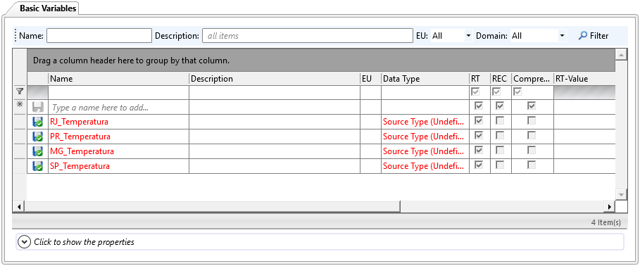 Basic Variable sem Data Source