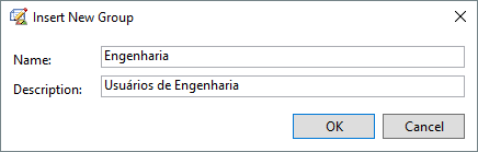 Janela Insert New Group