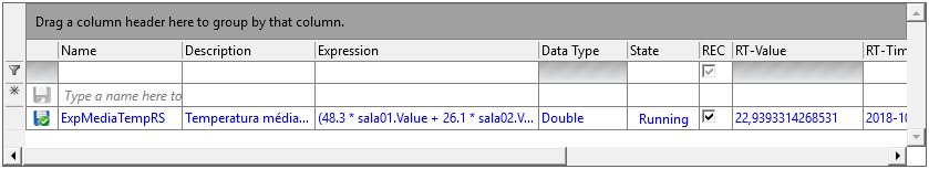 Expression Variable executando