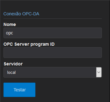 Conexão OPC DA