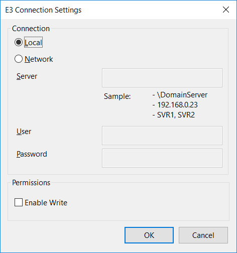 Configuração da Conexão E3