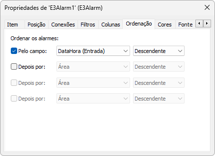 Aba Ordenação Aba Ordenação