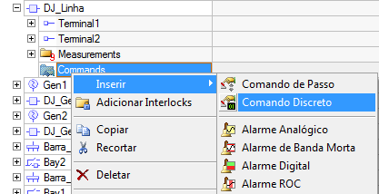 Inserir Comando Discreto