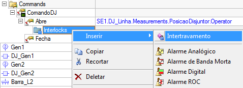 Inserir Intertravamento