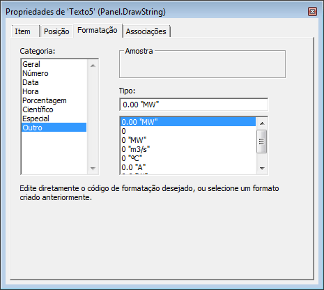 Aba Formatação