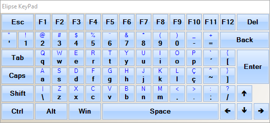 Exemplo de KeyPad alfanumérico
