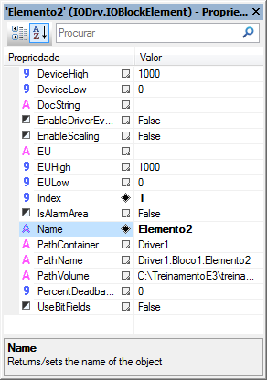 Lista de Propriedades em modo alfabético