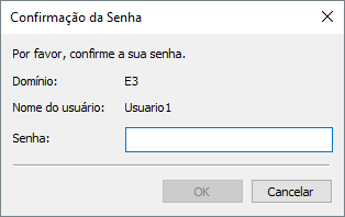 Confirmação de senha