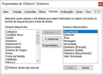 Aba Colunas