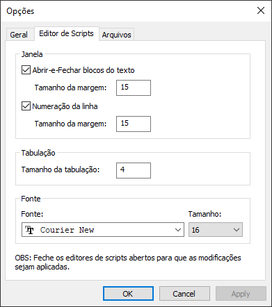 Aba Editor de Scripts