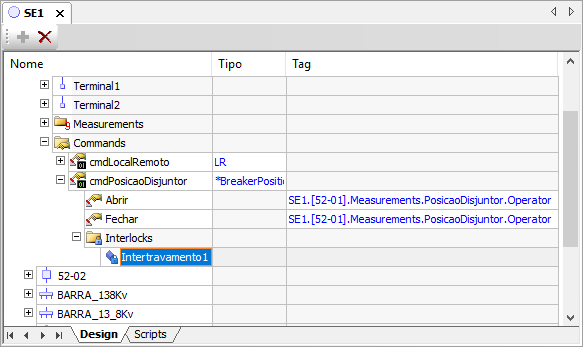Adicionar Intertravamento