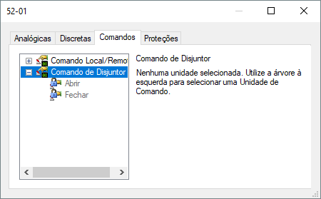 Disjuntor em modo Local