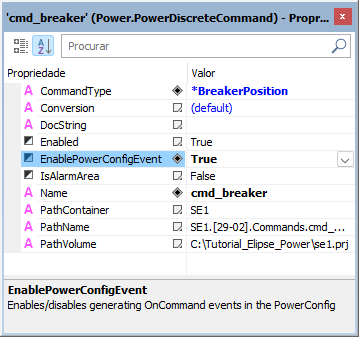 Propriedade EnablePowerConfigEvent