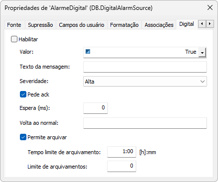 Fonte de Alarme Digital Fonte de Alarme Digital