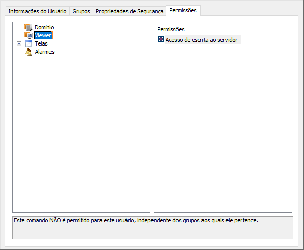 Aba Permissões Aba Permissões