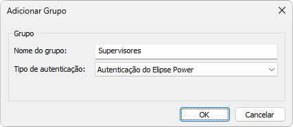 Janela Adicionar Grupo Janela Adicionar Grupo