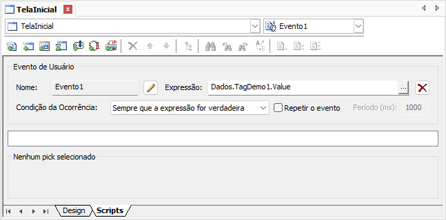 Opção Sempre que a expressão for verdadeira Opção Sempre que a expressão for verdadeira