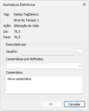 Caixa de Diálogo de Assinatura Eletrônica Caixa de Diálogo de Assinatura Eletrônica