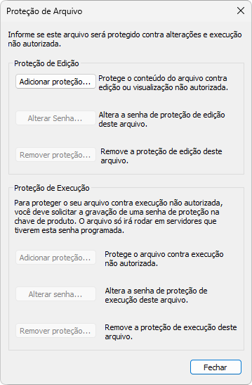 Proteção de arquivo Proteção de arquivo
